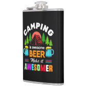 Camping is Awesome Bier Maakt het Nog Leuker-67357 Heupfles (Links)