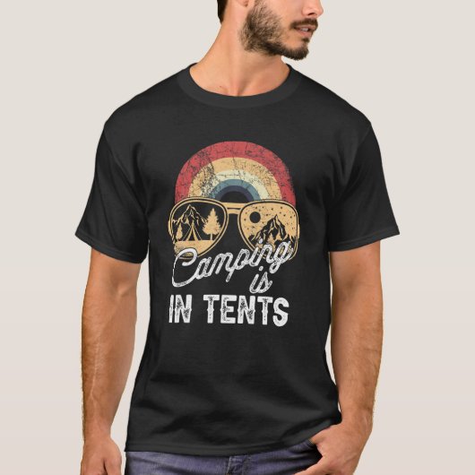 Camping is bedoeld t-shirt (Voorkant)