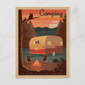 Camping is bedoeld voor Natuur Lovers Briefkaart (Voorkant)
