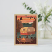 Camping is bedoeld voor Natuur Lovers Briefkaart (Staand voorkant)