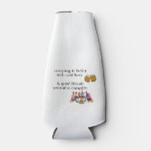 Camping is beter met koude bier en goede vrienden flesjeskoeler (Voorkant)