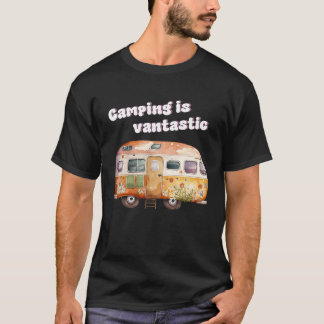 Camping is een fantastische camper van kamping t-shirt