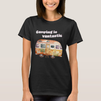 Camping is fantastisch camper van kamperen t-shirt