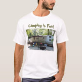 Camping is Fun. T-shirt (Voorkant)