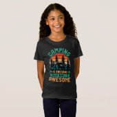 Camping is geweldig bier Maakt het geweldig T-shirt (Voorkant volledig)