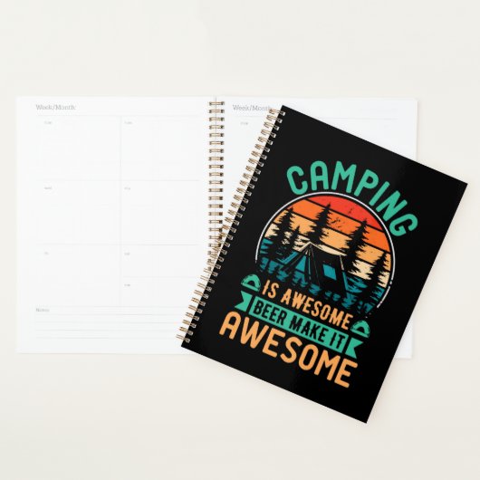 Camping is Geweldige Bier Maakt het Geweldig Planner (Display)
