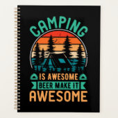 Camping is Geweldige Bier Maakt het Geweldig Planner (Voorkant)