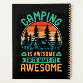 Camping is Geweldige Bier Maakt het Geweldig Planner (Achterkant)