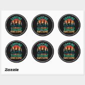 Camping is Geweldige Bier Maakt het Geweldig Ronde Sticker (Vel)
