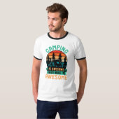 Camping is Geweldige Bier Maakt het Geweldig T-shirt (Voorkant volledig)