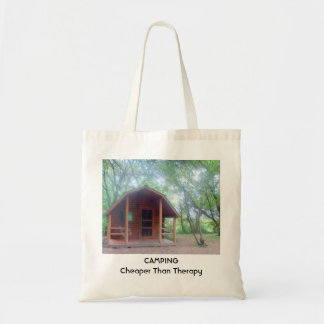 Camping is goedkoper dan therapie tote bag
