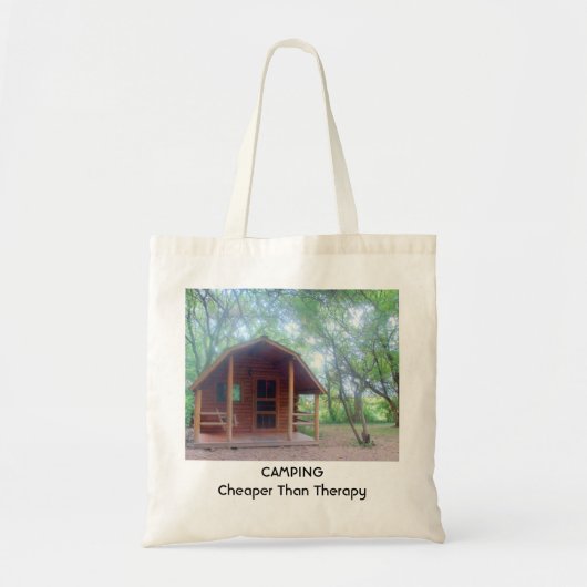 Camping is goedkoper dan therapie tote bag (Voorkant)