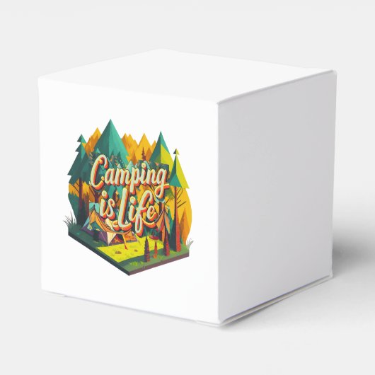 Camping is het leven bedankdoosjes (Achterkant)