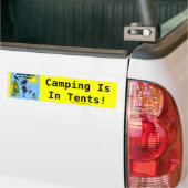 Camping is in het ontwerp van de tenten bumpersticker (Op Truck)