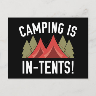 Camping is in tenten! briefkaart