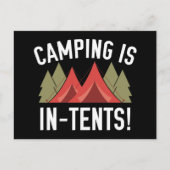 Camping is in tenten! briefkaart (Voorkant)