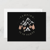 Camping is in tenten briefkaart (Voorkant / Achterkant)
