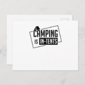 Camping is in tenten briefkaart (Voorkant / Achterkant)