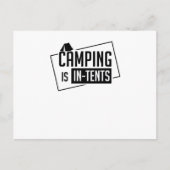 Camping is in tenten briefkaart (Voorkant)
