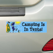 Camping is in tenten bumpersticker (Op auto)