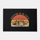 Camping is in tenten deurmat (Voorkant)