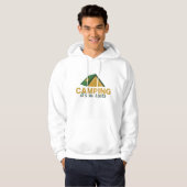 Camping is in tenten hoodie (Voorkant volledig)