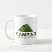 Camping is in tenten koffiemok (Links)