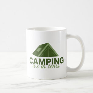Camping is in tenten koffiemok