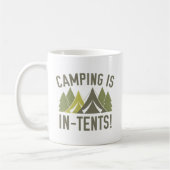 Camping is in tenten! koffiemok (Links)