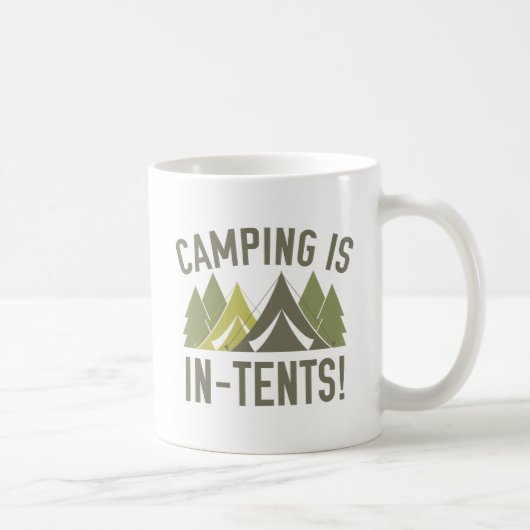 Camping is in tenten! koffiemok (Rechts)