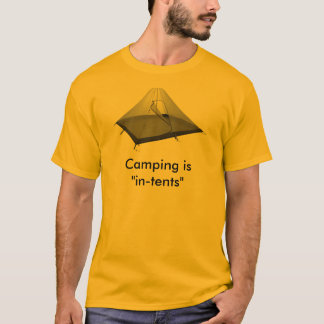Camping is "in tenten" t-shirt