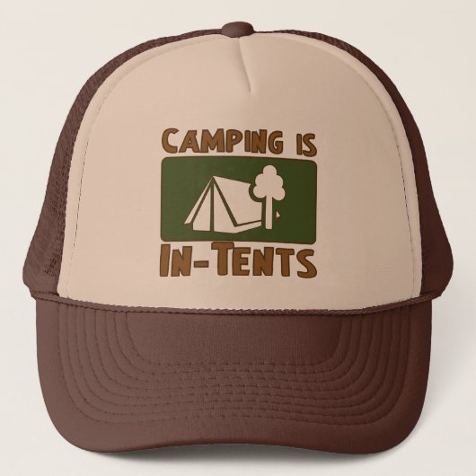 Camping is in tenten trucker pet (Voorkant)