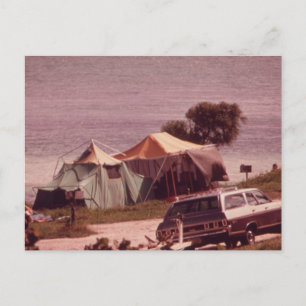 Camping is in tenten! - VINTAGE Briefkaart