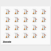 Camping is Lekker Ronde Sticker (Vel)