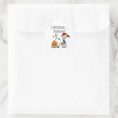 Camping is Lekker Ronde Sticker (Tas)