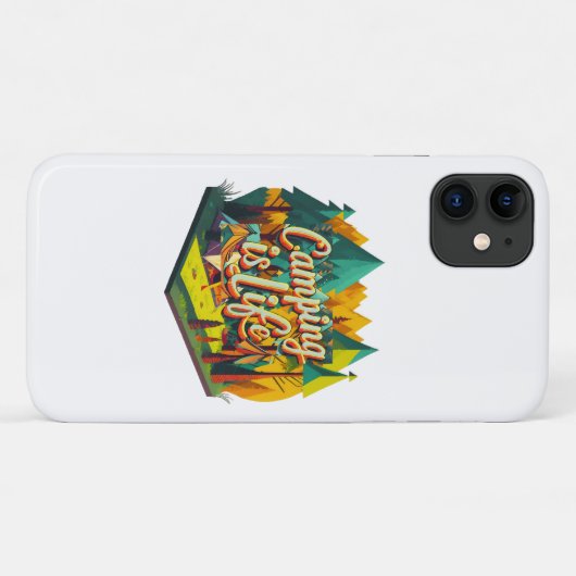 Camping is Leven Case-Mate iPhone Case (Achterkant (horizontaal))
