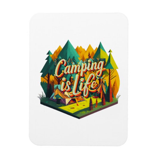 Camping is Leven Magneet (Verticaal)