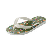 Camping is meer leuk met vriendenpatronen kinder teenslippers (Schuin)