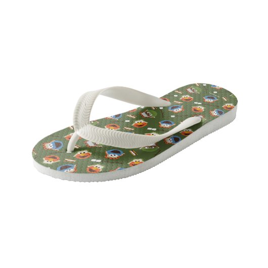 Camping is meer leuk met vriendenpatronen kinder teenslippers (Schuin)