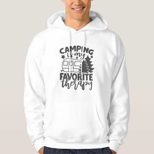 Camping is mijn favoriete Gezegde van de grappige  Hoodie (Voorkant)