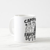 Camping is mijn favoriete Gezegde van de grappige  Koffiemok (Voorkant links)