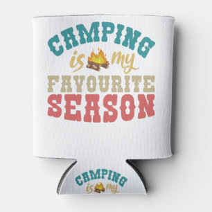 Camping is mijn favoriete seizoen Funny kampliefhe Blikjeskoeler