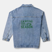 Camping is mijn favoriete seizoen Gezegde denim ja Jacket (Achterkant)