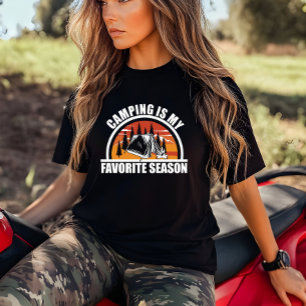 Camping is mijn favoriete seizoen grappige camper t-shirt