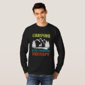Camping is mijn favoriete therapie t-shirt (Voorkant volledig)