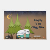 Camping is mijn gelukkige plaats Persoonlijke RV D Deurmat (Voorkant)