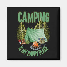 Camping is mijn gelukkige plek - camping lover mag