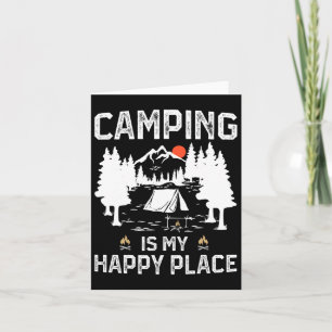 Camping is mijn gelukkige plek Funny Camper Forest Kaart
