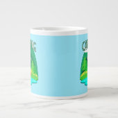 Camping is mijn gelukkige plek grote koffiekop (Voorkant)