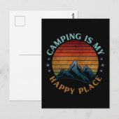 CAMPING IS MIJN GEWELDIGE PLEK BRIEFKAART (Voorkant / Achterkant)